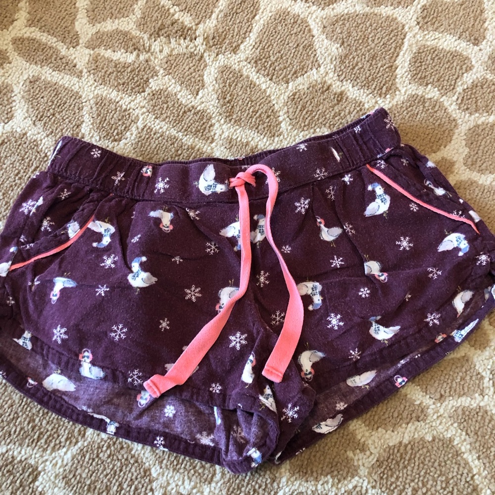 Aerie flannel pj shorts